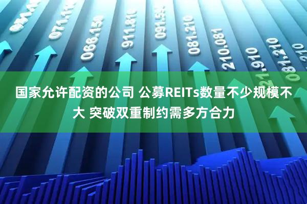 国家允许配资的公司 公募REITs数量不少规模不大 突破双重制约需多方合力