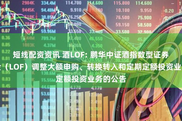 短线配资资讯 酒LOF: 鹏华中证酒指数型证券投资基金（LOF）调整大额申购、转换转入和定期定额投资业务的公告