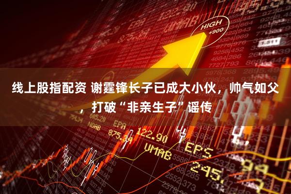 线上股指配资 谢霆锋长子已成大小伙，帅气如父，打破“非亲生子”谣传